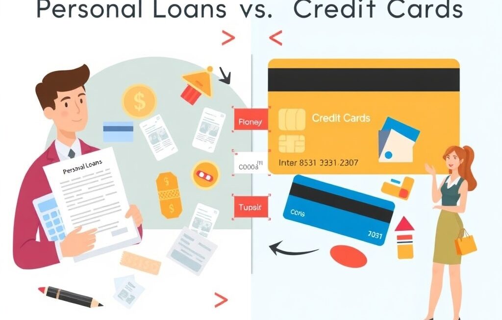 personal loans vs credit cards comparison for financial decisions